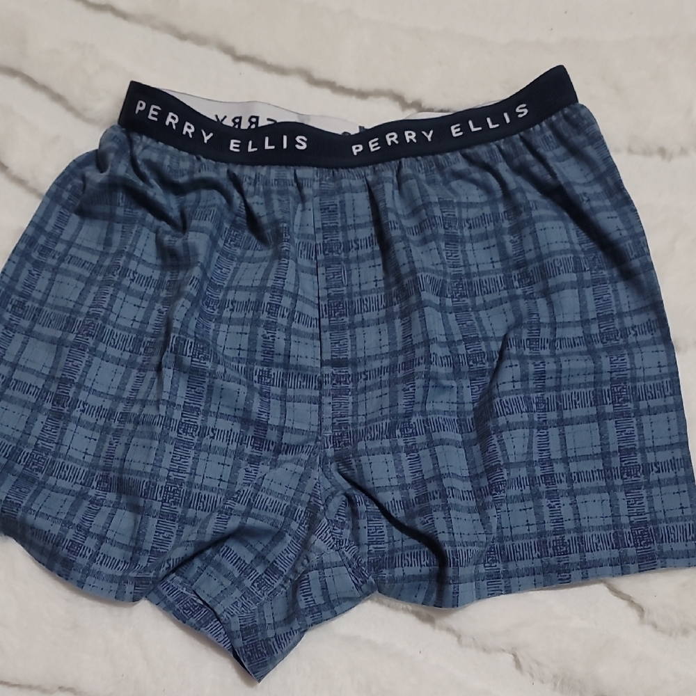 Perry Ellis Men's Blue Boxer Shorts